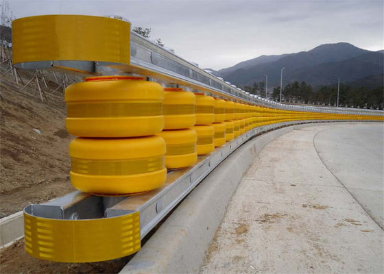좋은 가격 350mm 지름의 롤러 충돌 장벽 150kg 부하 용량을 지원 교통 및 산업 안전에 대한 지속 가능한 솔루션 온라인으로